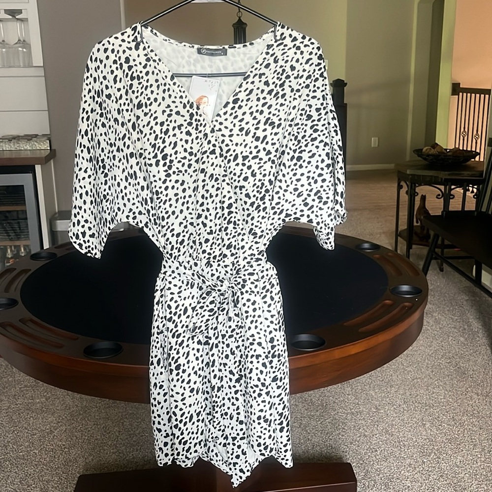 Pretty Garden - Dalmatian Print Romper